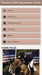 Mobile Screenshot of chestnuthillshorses.com