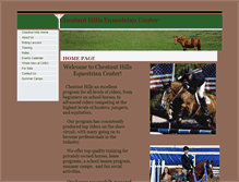 Tablet Screenshot of chestnuthillshorses.com